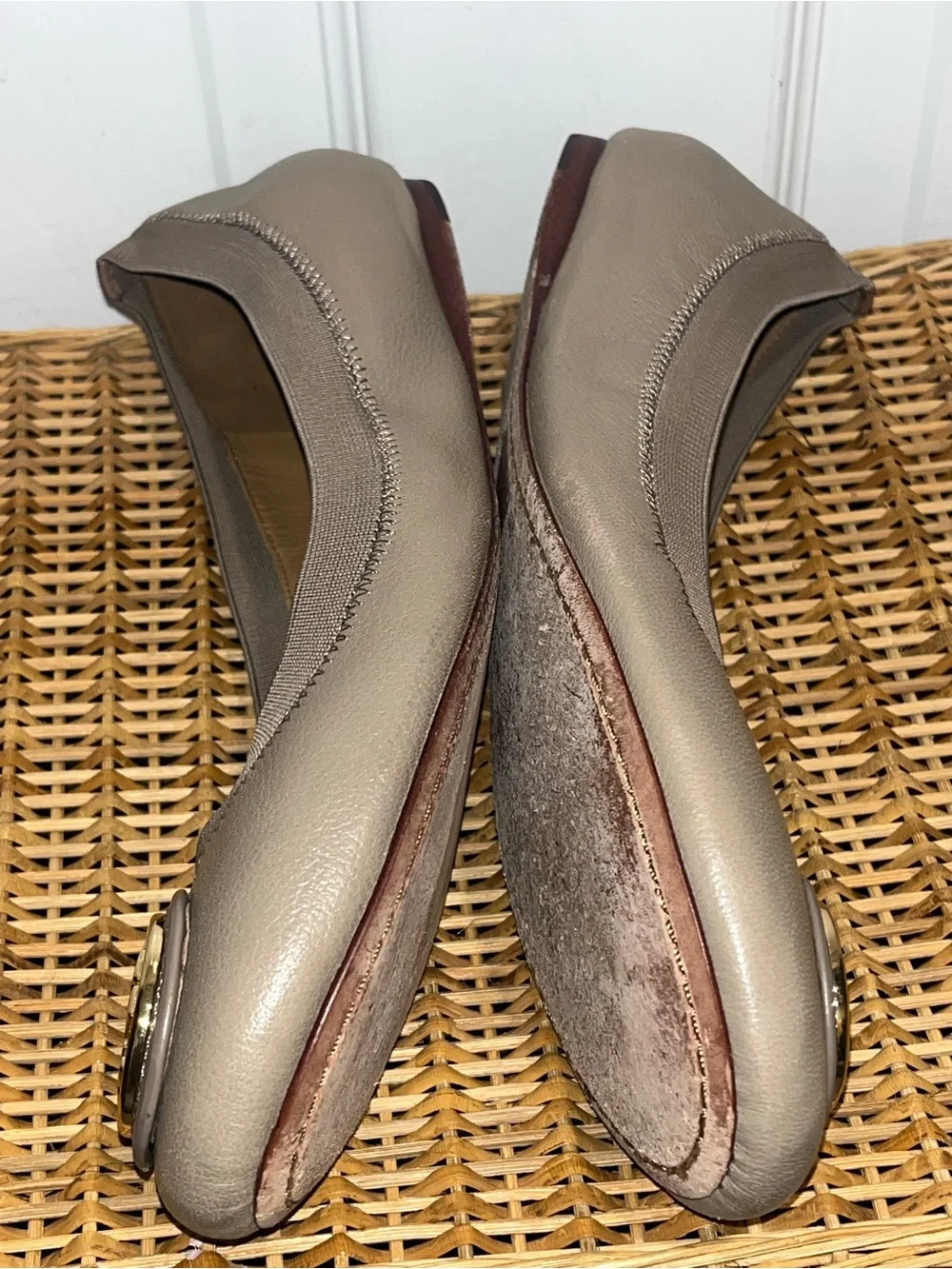 TORY BURCH Caroline 2 ballet flats in French Gray